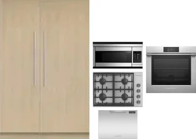 6 Piece Package Includes Refrigerator, Freezer, Cooktop, Wall Oven, Microwave And Dishwasher